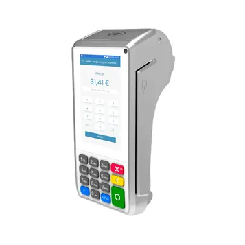 Terminal de paiement Yavin X Fixe PinPad, Pax A80 blanc + Q25 noir.