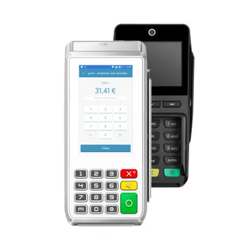 Terminal de paiement Yavin X Fixe PinPad, Pax A80 blanc + Q25 noir.