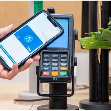 Terminal de paiement Yavin X Fixe PinPad, Pax A80 blanc + Q25 noir.